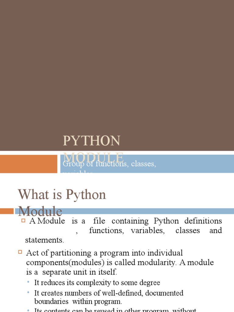 17 Python Modules-2 | PDF | Mean | Trigonometric Functions
