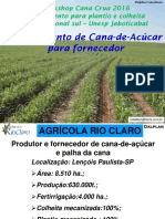 Espaçamento de cana-de-açúcar para fornecedores