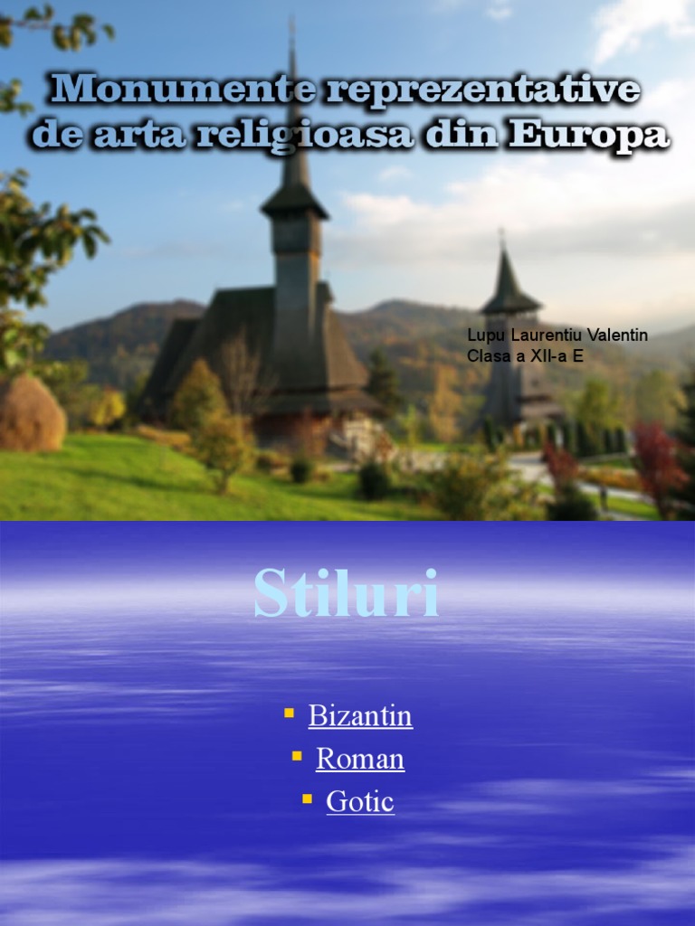 Monumente Reprezentative de Arta Religioasa Din Europa | PDF