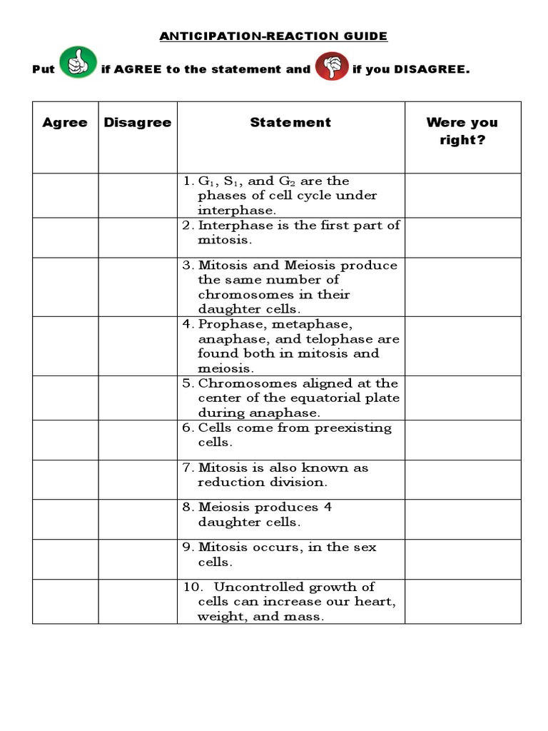 Cell Cycle and Division Quiz | PDF