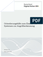 Orientierungshilfe Zum Einsatz Von Systemen Zur Angriffserkennung