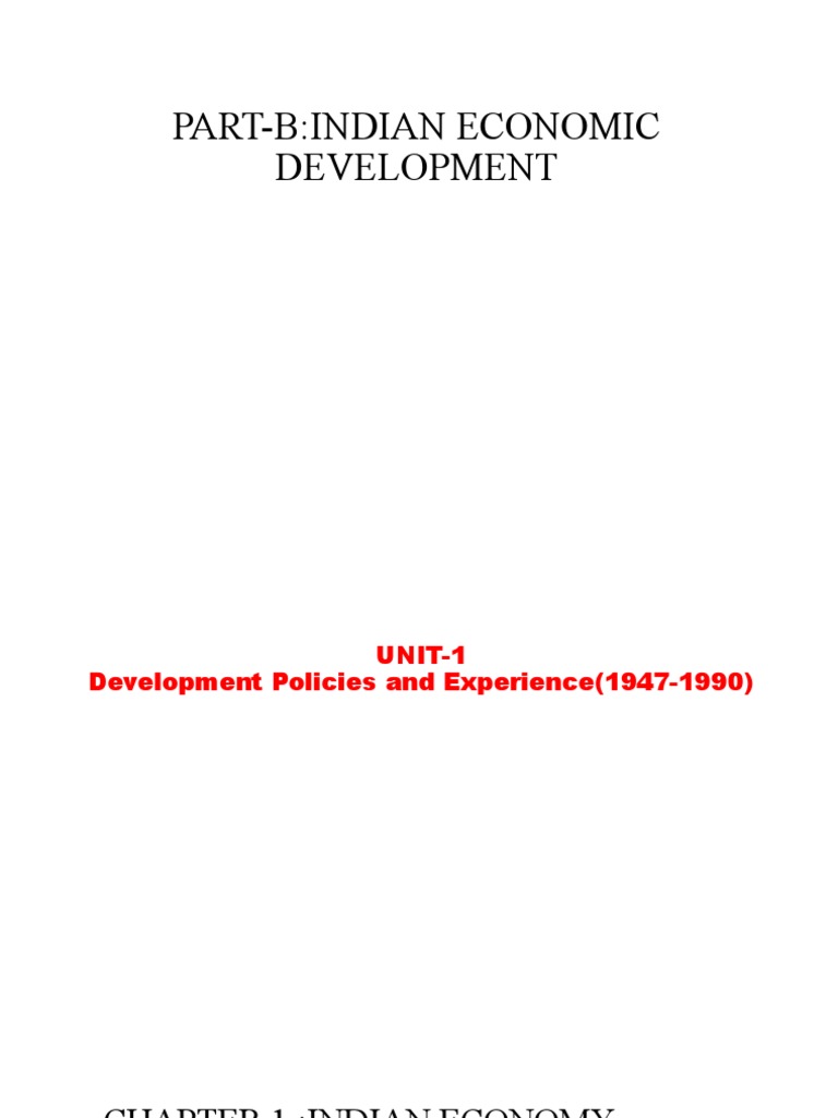 Indian Economy On The Eve Of Independence 1 Pdf British Raj