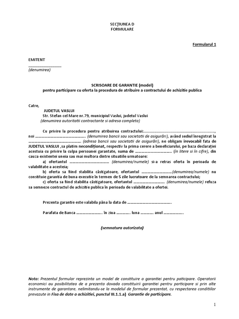 D - Formulare | PDF