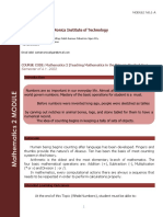 Math Module 1-A Introduction to Whole Numbers