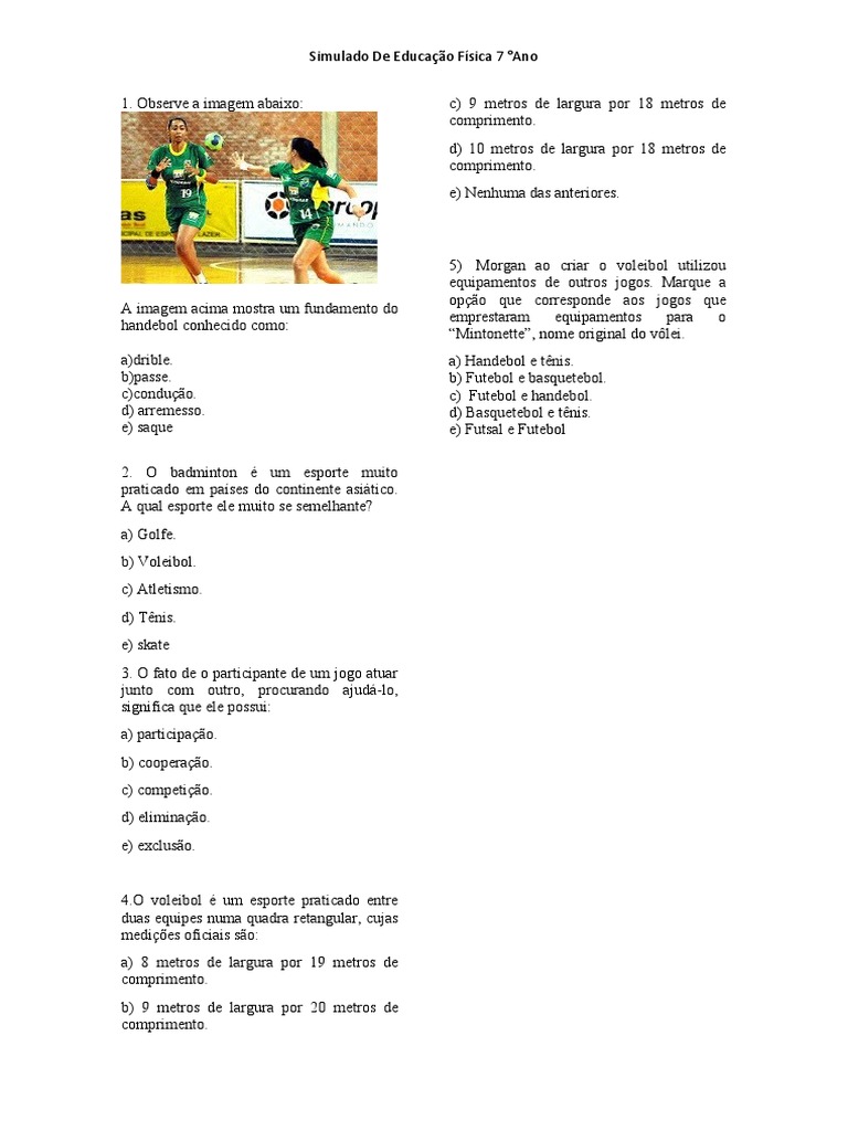 7 Ano Simulado Pdf