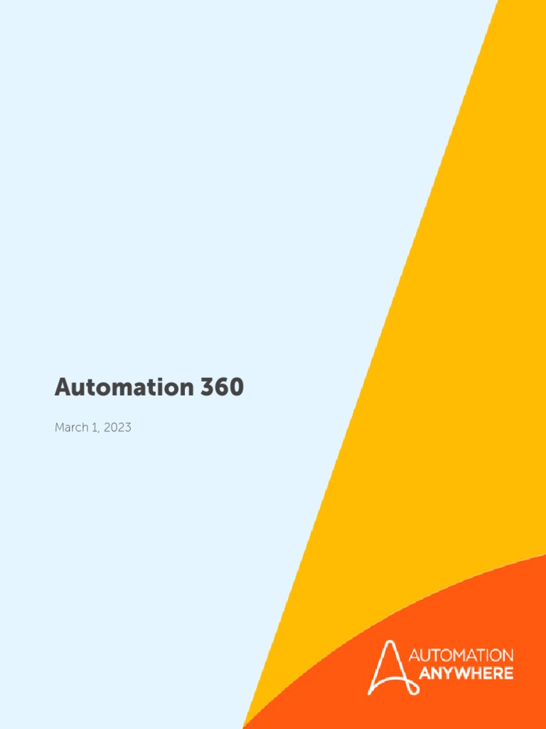 AAI Automation 360 | PDF | Cloud Computing | Security