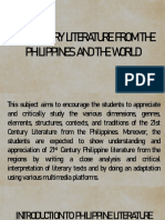 TOPIC 1 Introduction To Philippine Literature