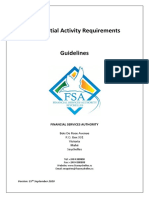Substantial Activity Requirements Guidelines for Seychelles Financial Services