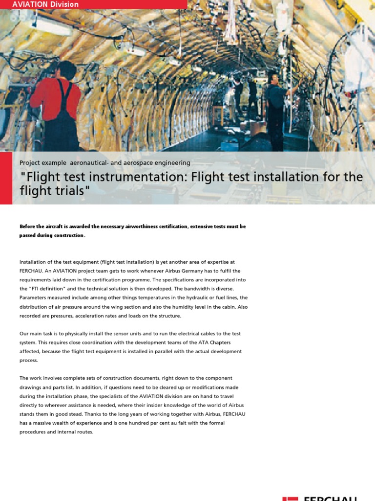 Flight Test Instrumentation Installation | PDF