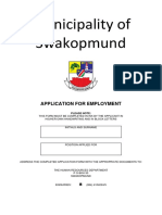 Swakopmund Municipality Job Application
