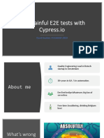 Less Painful E2E Tests With Cypress - Io
