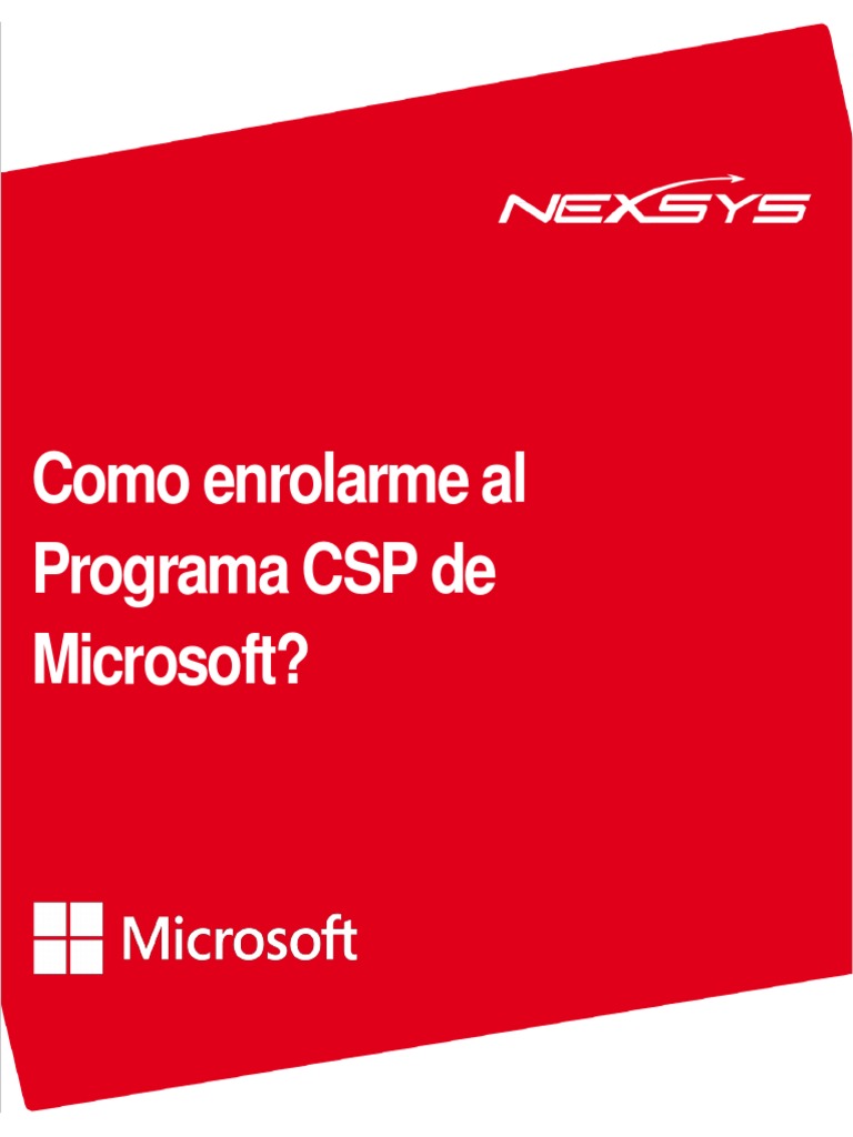 Como Enrolarme Al Programa CSP v1.2 | PDF | Microsoft | Software