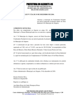 Prefeitura Do Alegrete-Rs: Estado Do Rio Grande Do Sul Secretaria de Administração Seção de Legislação