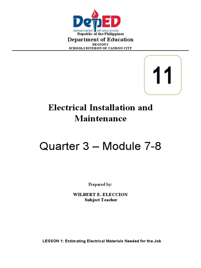 Estimating Electrical Materials Needed for Installation of Fluorescent
