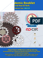 Final Handbook B.Tech Mechanical 2022-2023 Odd & Even Sem 170 Credits Final With Mapping