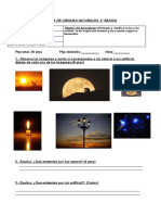 PRUEBA DE CIENCIAS NATURALES 3 Basico Octubre 2022