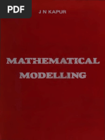 Kapur J. Mathematical Modelling 1988