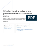 Mtodos Biolgico e Alternativo No Controle Da Mancha Aquosa No Meloeiro Biological and Alternative Methods To Control Watery Spot in Melon - Es