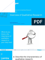 UNIT 2.1 Overview of Qualitative Research PDF