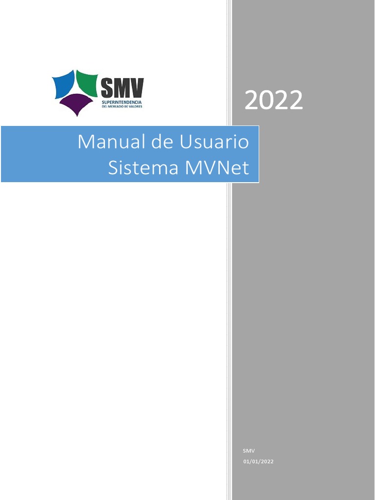 Manual de Usuario del Sistema MVNet | PDF | Ventana (informática ...