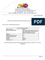 Section Théorique de Câble PDF
