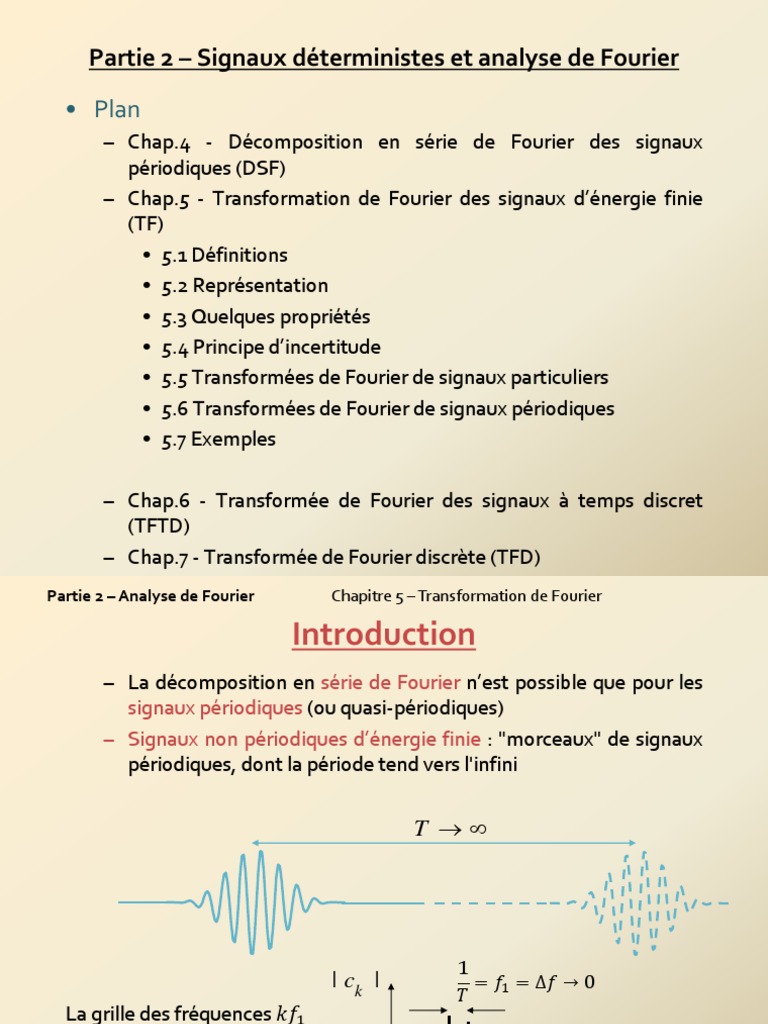 Analyse de la Transformation de Fourier | PDF | Transformation de ...