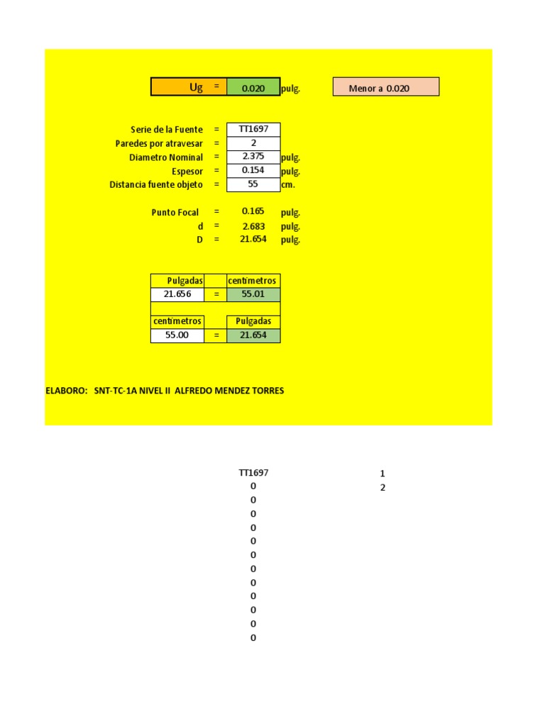 Calculo de UG Alfreo M | PDF
