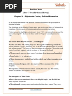 CBSE Class 7 History Chapter 10 Notes - Eighteenth-Century Political Formation