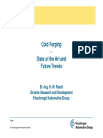 Cold Forging - State of The Art and Future Trends