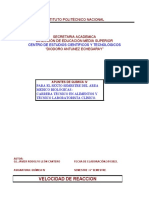Velocidad de Reaccion PDF