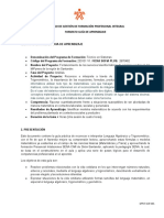 Proceso de Gestión de Formación Profesional Integral Formato Guía de Aprendizaje