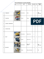 Equipment Inventory Checklist