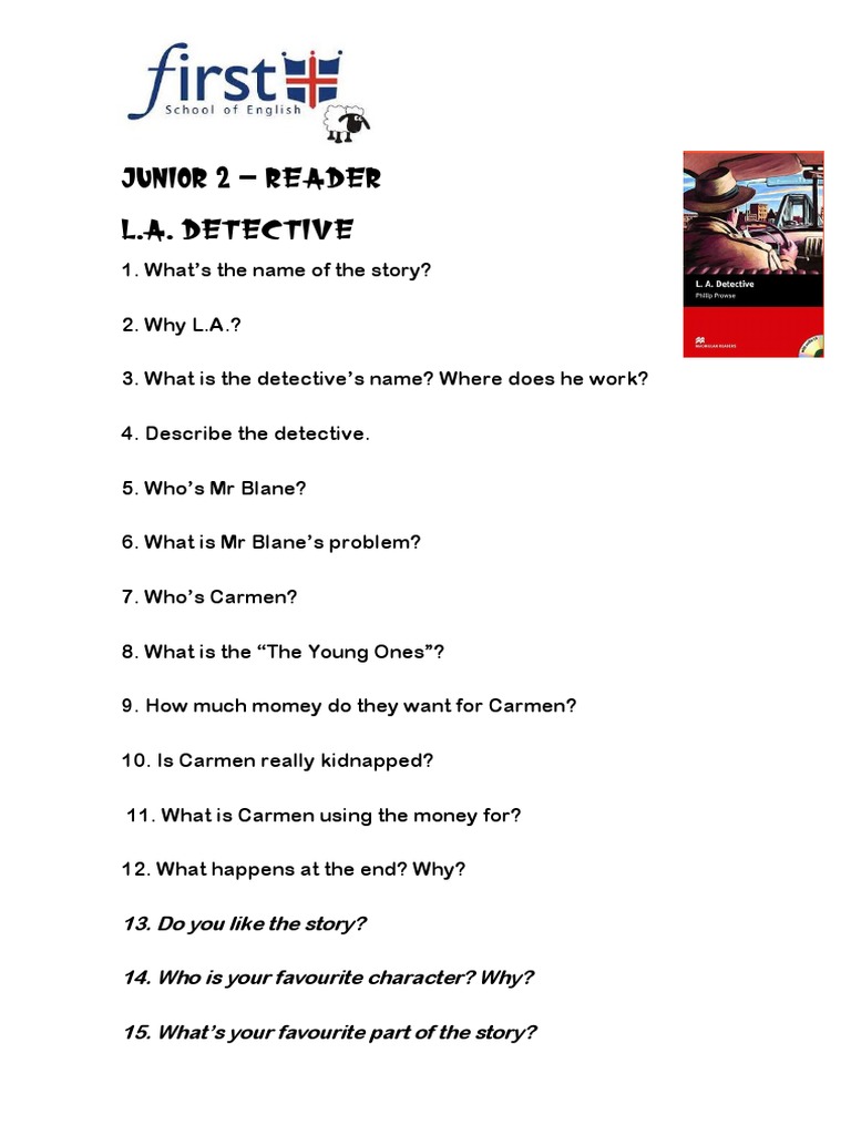 Reader LA Detective Questions PDF