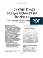 Empoerment Through Employee Involvment and Participation