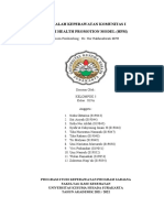 Makalah Keperawatan Komunitas I: Teori Health Promotion Model (HPM) Nola J Pender