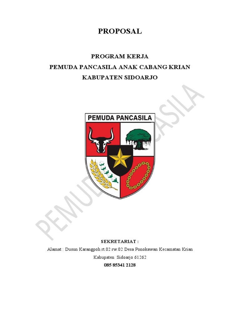 Proposal Program Kerja Pemuda Krian | PDF
