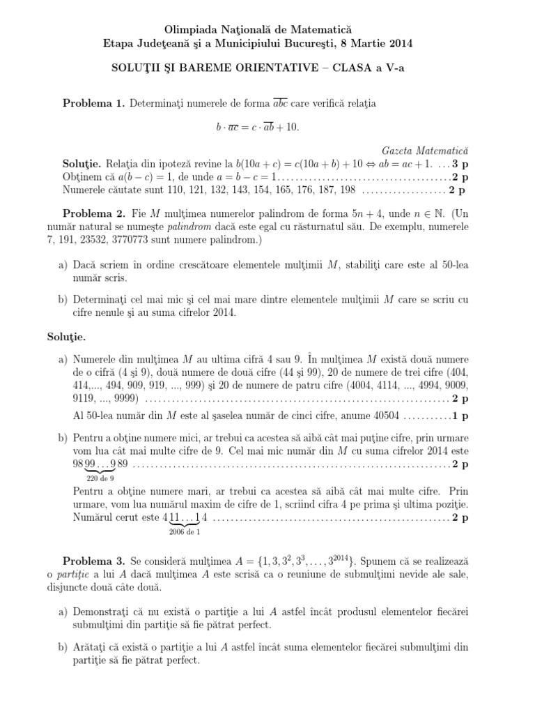 OJM 2014 Solutii PDF