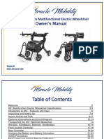 Miracle Mobility 4N1 Ultra Lite Multifunctional Electric Wheelchair - Owners Manual 5-9-22