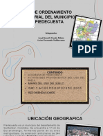 Exposición, Plan de Ordenamiento Territorial, Piedecuesta - Santander