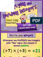 Multiply and Divide Integers PDF