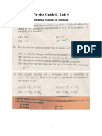 Physics Grade 11 Unit 6 Rotational Motion