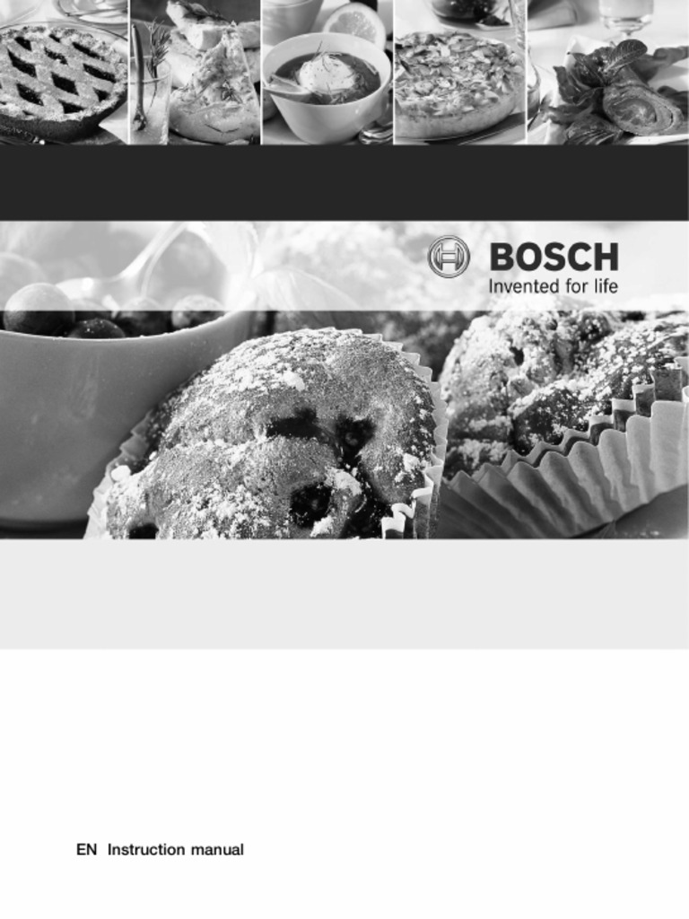 Bosch Induction Range Manual PDF