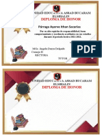 Diplomas de Honor 1Q 10mo