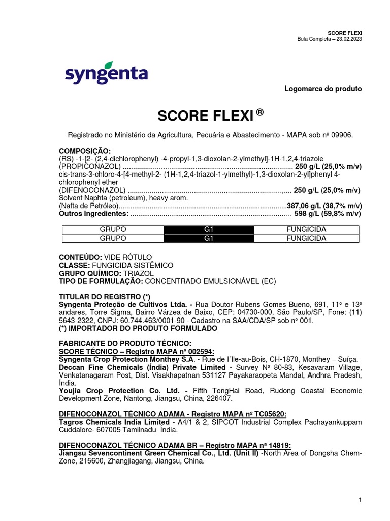 F95528532 SCORE FLEXI Bula Completa 23.02.2023 PDF Fungo Pressão