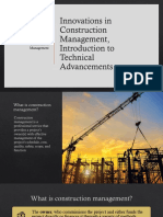 4 Innovations in Construction Management, Introduction To Technical Advancements