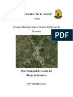 Plan Municipal de Gestión Del Riesgo El Roble