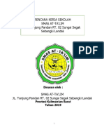 Rencana Kerja Sekolah Smas At-Ta'Lim JL. Tanjung Pandan RT. 02 Sungai Segak Sebangki Landak