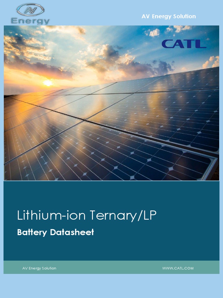 CATL Battery Datasheet Final | PDF