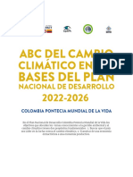 ABC Del Cambio Climático en Las Bases Del Plan Nacional de Desarrollo