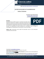 Perfil Profesional Del Comunicador en La Sociedad Actual PDF